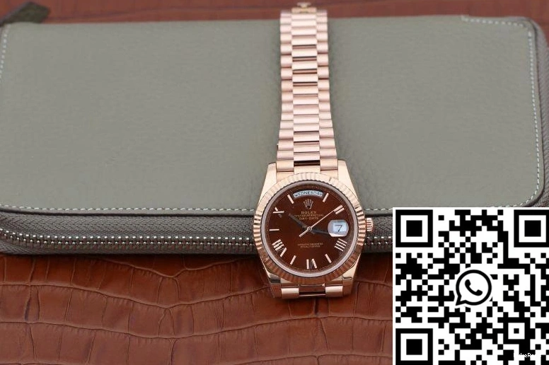 Brown Factory Rolex Date 228235 Dial Day 40mm EW 0417